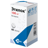 Эгилок таблетки 100мг №60