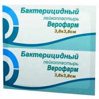 Лейкопластырь бактерицидный (3,8см х 3,8см)